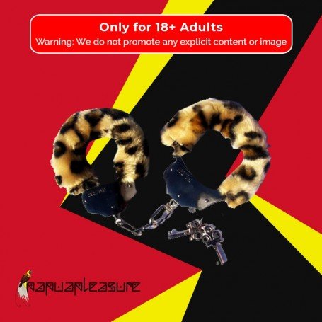 Fetish Fantasy Furry Cuffs in Leopard BDSM-005