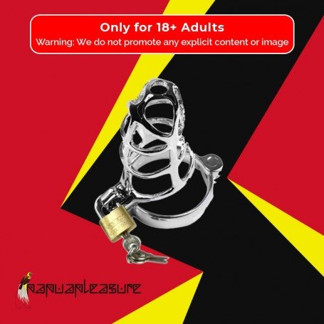 Chastity Steel Lock Device for Men BDSM-010