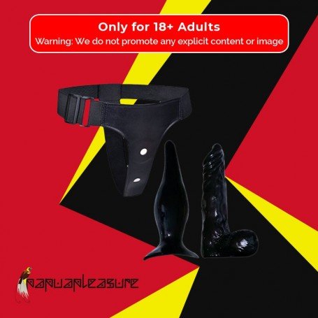 Strap-on Dildo With Anal Butt Plug SO-023