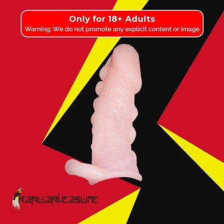 Solid Head Reusable Penis Extension Sleeve chocolate PES-026