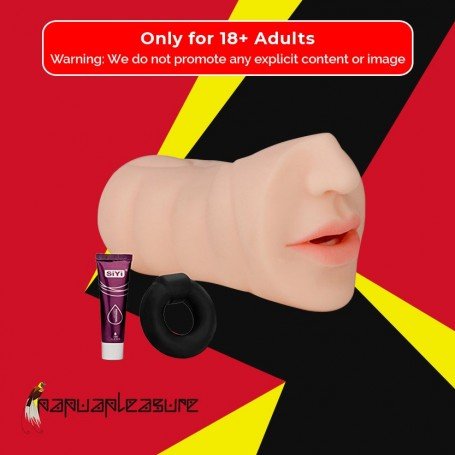 ORAL SILICONE PORTABLE MALE MASTURBATOR MMT-022