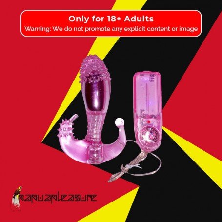TRIPLE STIMULATTON SUPER STRONG SOFT RABBIT VIBRATOR RV-016