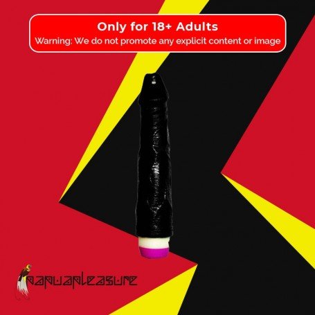 Super Natural Black Silicone Realistic Vibrator RSV-011